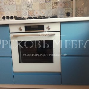 Кухня в синем цвете Акриловая эмаль
